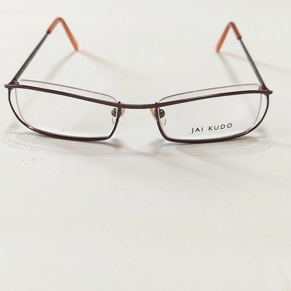 NWOT Jai Kudo Unisex Eyeglasses Gunmetal Frame
